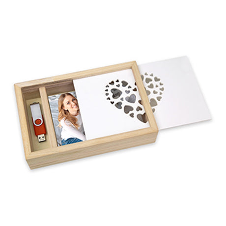 ZEP CZ1246 Caja de amor USB para la foto 10x15 21.5x14.5x5 cm
