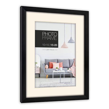 Marco de fotos zep np29b edison negro 21x29,7 cm