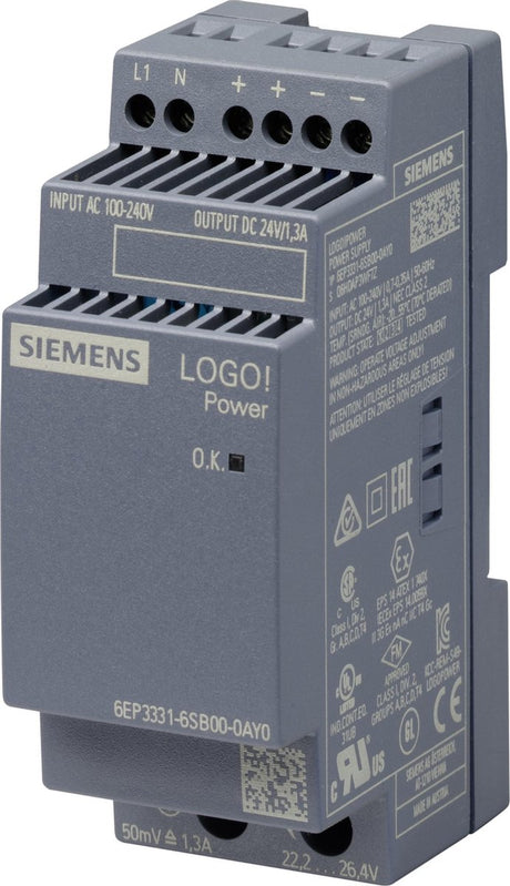 Siemens 6ep3331-6sb00-0ay0 Fuente alimentación PLC 24V