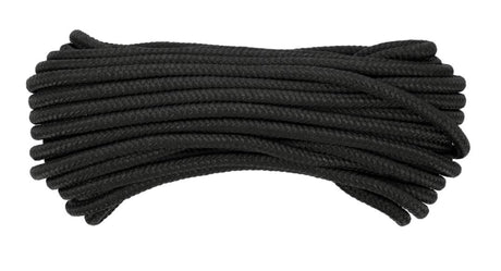 Vorel gevlochten touw 10mm 20m zwart