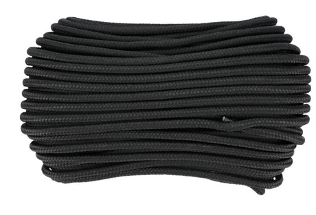 Vorel gevlochten touw 10mm 50m zwart