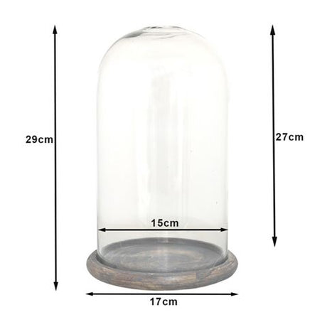 Clayre eef campana campana 6gl3536 transparente 17x29 cm