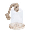 Clayre eef 6gl2220 campana de cristal transparente 12x19 cm