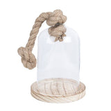 Clayre eef 6gl2220 campana de cristal transparente 12x19 cm