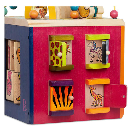 Cubo de actividades del zoológico Zany - 35x35x46cm