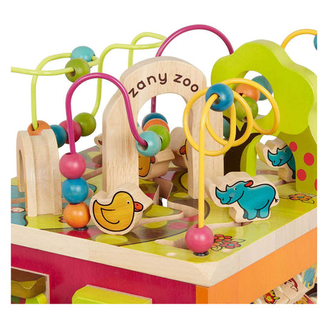 Cubo de actividades del zoológico Zany - 35x35x46cm