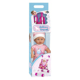 Muñeco bebé con cochecito - 35cm