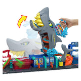Hot Wheels City Shark Attack en el Car Wash - con coche de juguete con sorpresa de color