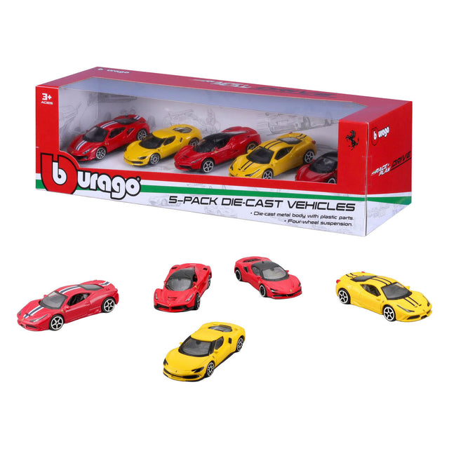 Coches miniatura Burago ferrari 1:64 - 5 uds.