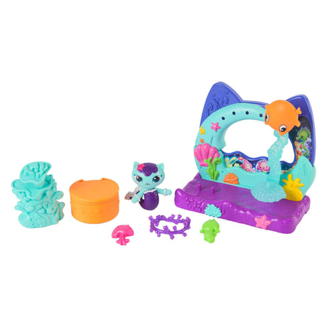 La casa de muñecas de Gabby La casa de muñecas de Gabby la película - Juego de balcón del acuario del gato sirena