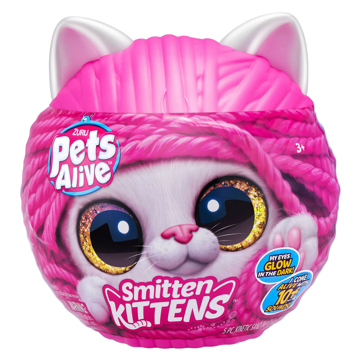 Pets alive zuru smitten kitten knuffel - met 10 geluiden - verrassingsitem