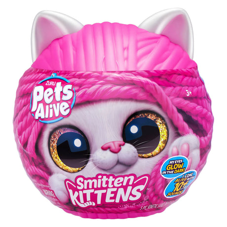 Pets alive zuru smitten kitten knuffel - met 10 geluiden - verrassingsitem