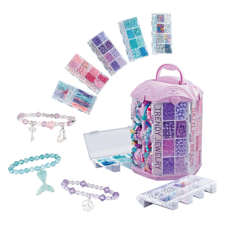 Torre de cuentas de joyería de chica hip