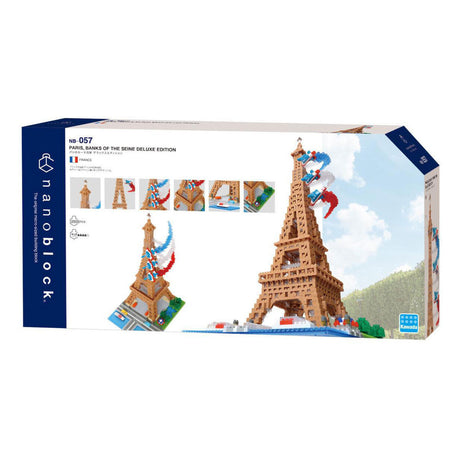 Bandai - nanoblock - torre eiffel deluxe - minifigura de ladrillo 2500 piezas - kit de construcción modelo de montaje monumentos paris - kit de construcción de juguetes para niños de 12 años y + adultos adolescentes - nbc057