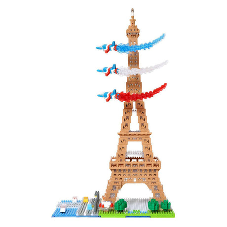 Bandai - nanoblock - torre eiffel deluxe - minifigura de ladrillo 2500 piezas - kit de construcción modelo de montaje monumentos paris - kit de construcción de juguetes para niños de 12 años y + adultos adolescentes - nbc057