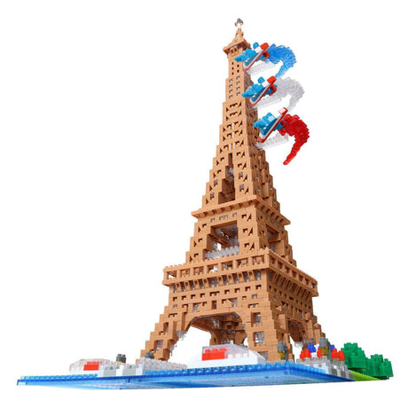 Bandai - nanoblock - torre eiffel deluxe - minifigura de ladrillo 2500 piezas - kit de construcción modelo de montaje monumentos paris - kit de construcción de juguetes para niños de 12 años y + adultos adolescentes - nbc057