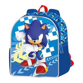 Mochila Sonic 3D - 32x11x26cm