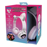 Auriculares Bluetooth 2 en 1 con orejas de gato ligeras