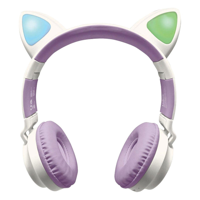 Auriculares Bluetooth 2 en 1 con orejas de gato ligeras