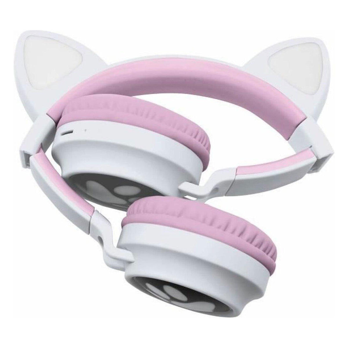 Auriculares Bluetooth 2 en 1 con orejas de gato ligeras