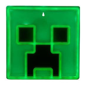 Lámpara de pared de neón led creeper de Minecraft