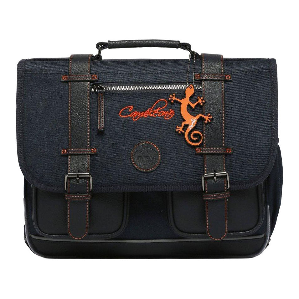 Mochila escolar Caméléon navy orange - 38cm
