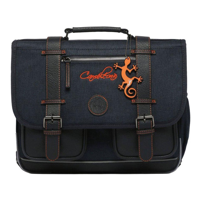 Mochila escolar Caméléon navy orange - 38cm