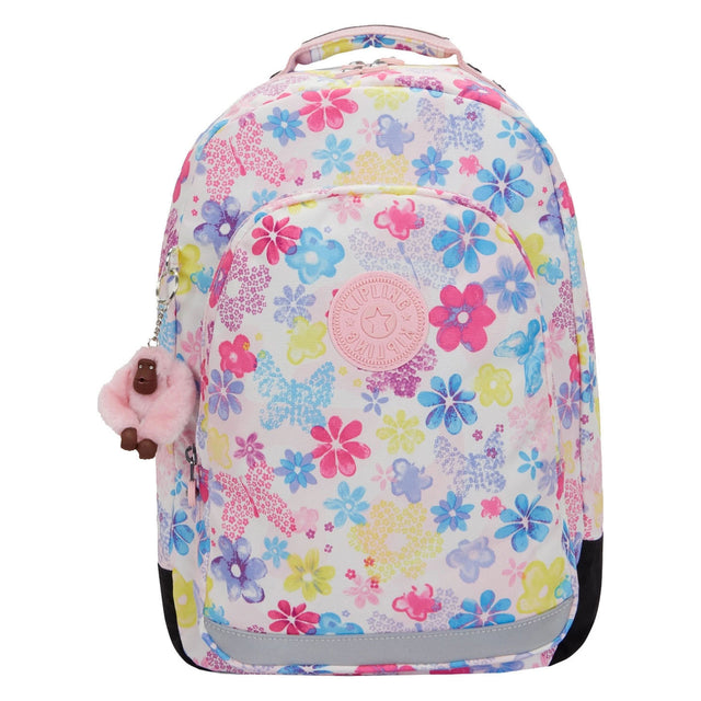 Mochila para aula Kipling - sello de flores