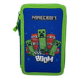 Estuche relleno de Minecraft con 2 compartimentos