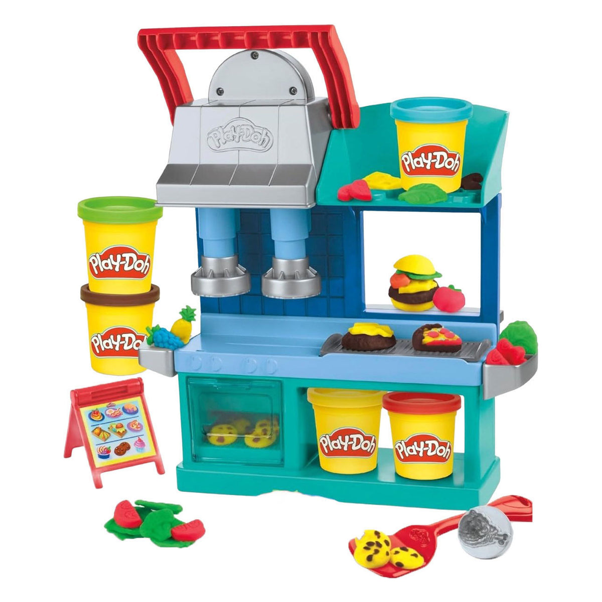 Play-doh creaciones de cocina chefs restaurante ocupado - 5 vasijas de barro