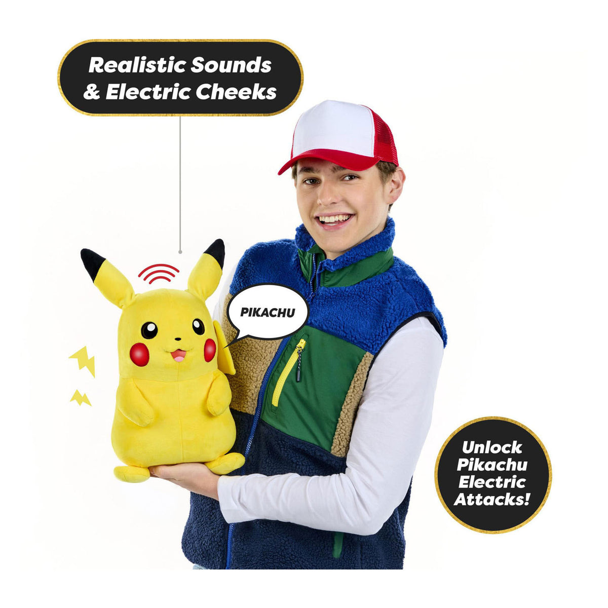 Peluche interactivo real fx pikachu