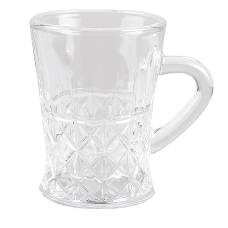 Clayre eef taza espresso transparente 6x8x8cm 95ml caja de 6 piezas