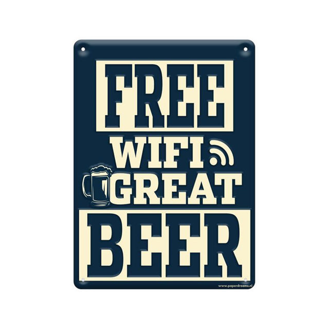 Tablero de texto metálico Paperdreams 22x16,5cm - WiFi gratis