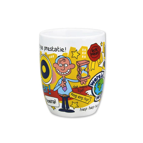 Taza Paperdreams 50 años del hombre núm. 08 taza de dibujos animados 50 años del hombre no. 8