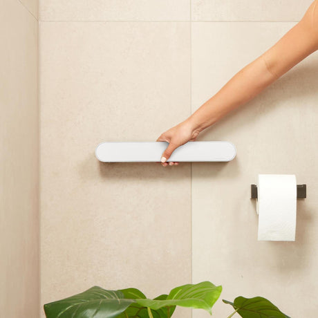 Soporte de pared Vitility id - blanco perla - 35 cm