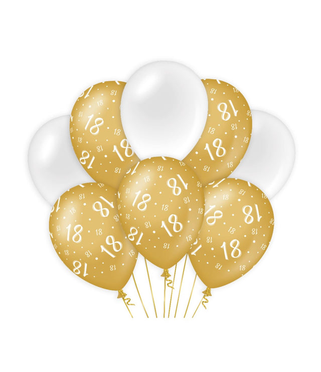 Globos decorativos Paperdreams dorado blanco - 18