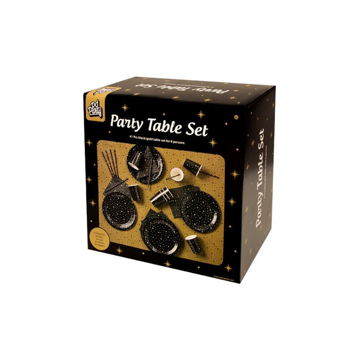 Set de fiesta Paperdreams - oro negro