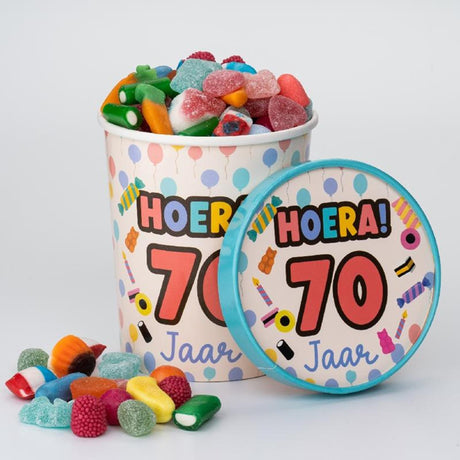 Taza de dulces Paperdreams ã˜12x14cm - 70 años