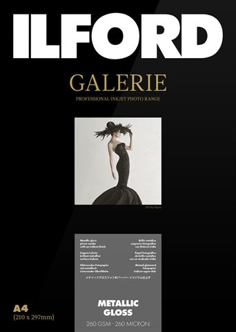 Ilford gallery brillo metálico 260g a4 25 hojas