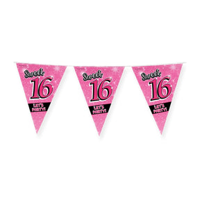 Bandera de fiesta Paperdreams - dulces 16