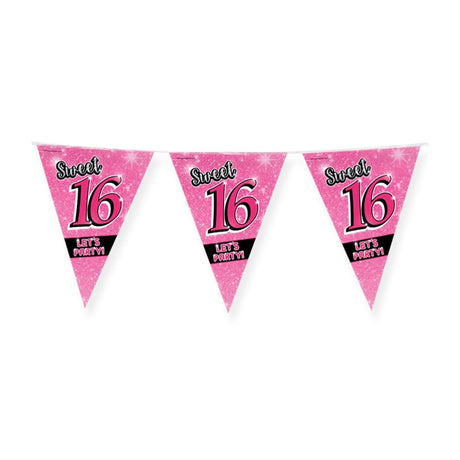 Bandera de fiesta Paperdreams - dulces 16