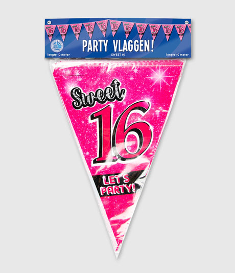 Bandera de fiesta Paperdreams - dulces 16