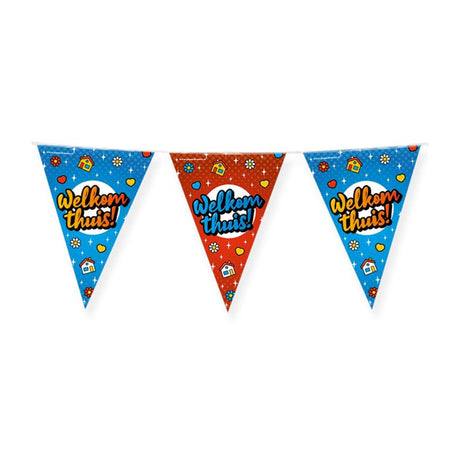 Banderines de fiesta de Paperdreams - dibujos animados de bienvenida a casa