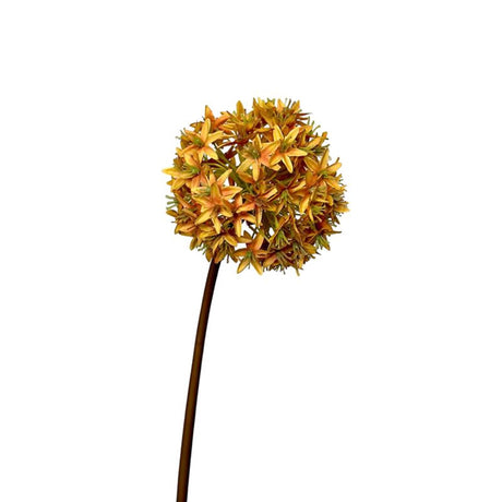 Roberts collection flor artificial bulbo de allium 60cm amarillo ocre