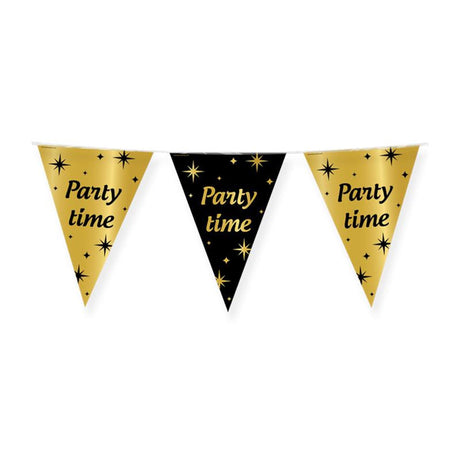 Papel de aluminio con bandera de fiesta elegante de Paperdreams: ¡hora de fiesta!