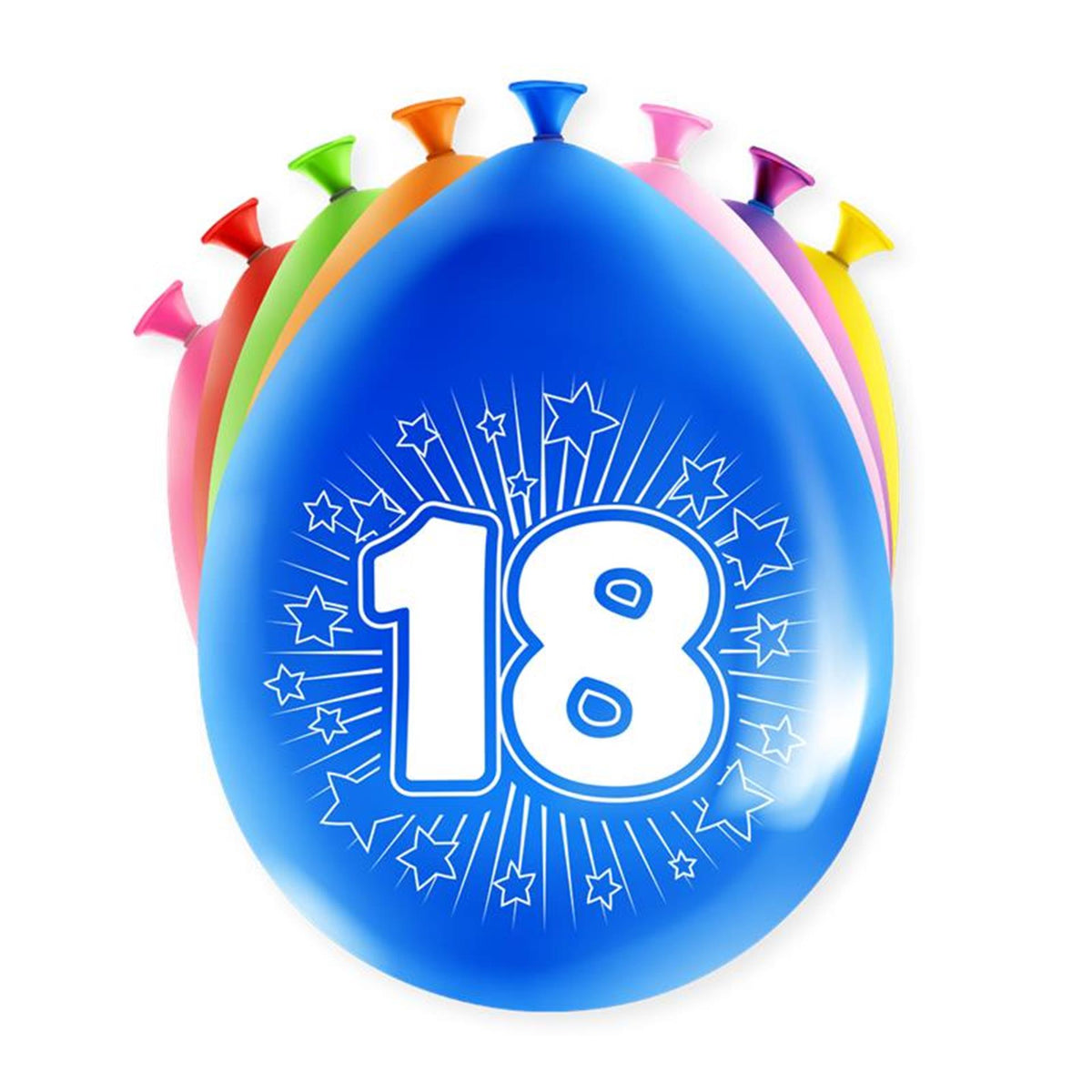 Globos con números Paperdreams - 18 años 8 piezas 30cm