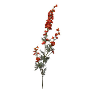 Colección Roberts flor artificial delphinium larkspur85cm naranja
