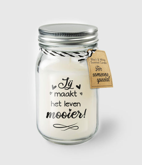 Velas aromáticas en blanco y negro de Paperdreams: haces la vida más bella