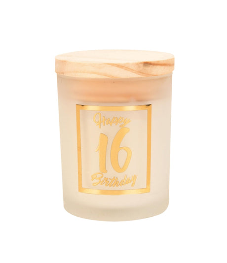 Paperdreams vela perfumada pequeña oro blanco - 16 años