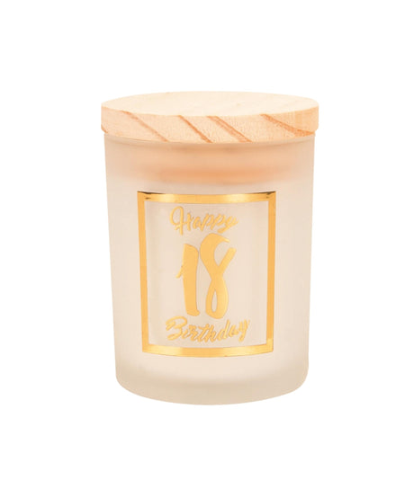 Paperdreams vela perfumada pequeña oro blanco - 18 años
